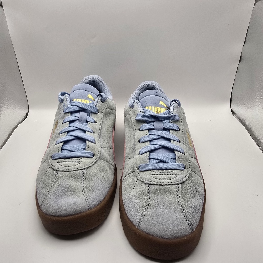 PUMA Women's Club Klassika SD Sneakers Light Blue Pink Gum Sole Suede Size 8.5 - Picture 2 of 10